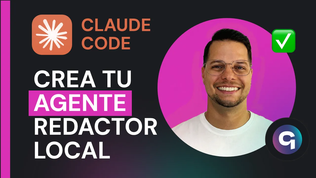 Miniatura del vídeo «Crea tu agente redactor local» con Claude Code