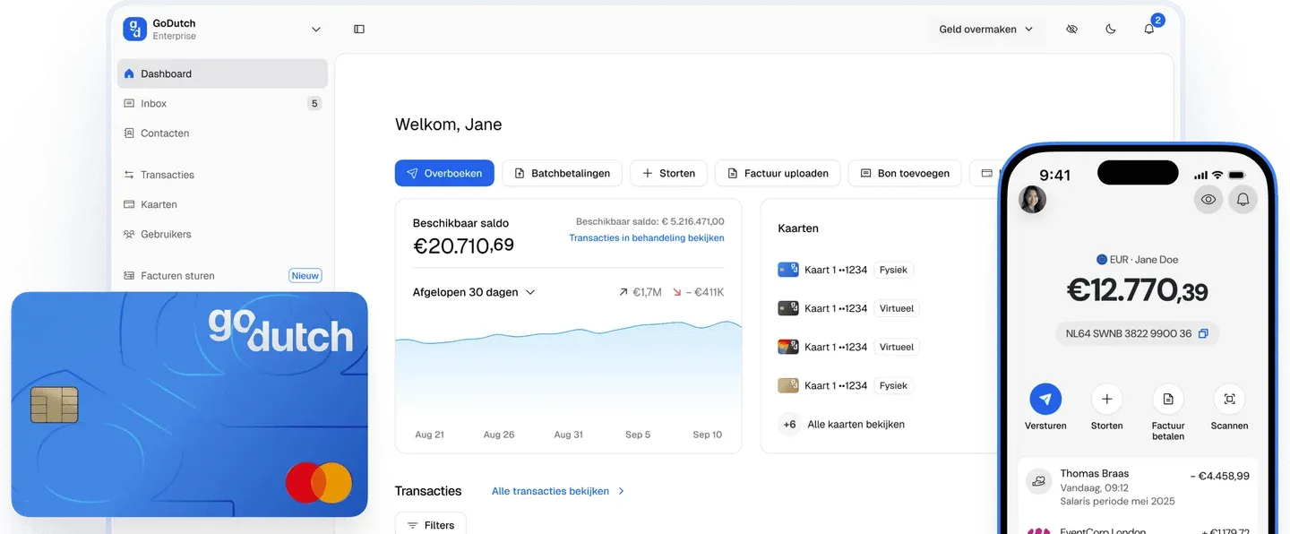 Web app y app móvil de GoDutch